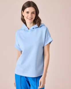 Jersey Shirt mit Kapuze