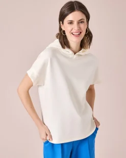 Jersey Shirt mit Kapuze
