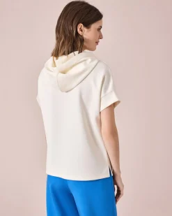 Jersey Shirt mit Kapuze
