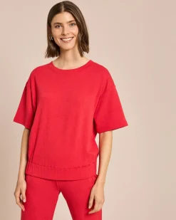 Jersey Shirt mit Struktur