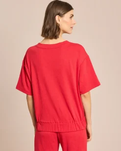 Jersey Shirt mit Struktur