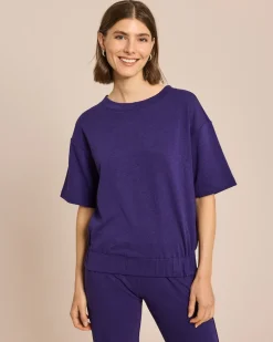Jersey Shirt mit Struktur
