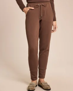 Joggpants aus strukturiertem Sweat