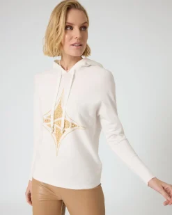 Kapuzenpullover mit Logo-Applikation