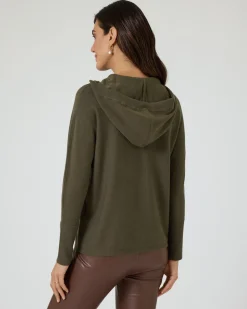 Kapuzenpullover mit Logo-Applikation