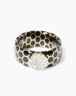 Keramik-Brillantring 0,50 ct