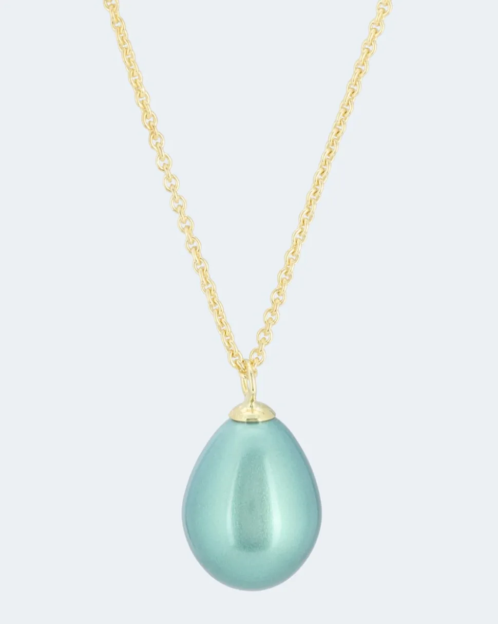 Kette + Anhänger mit MK-Perle 16 x 21mm