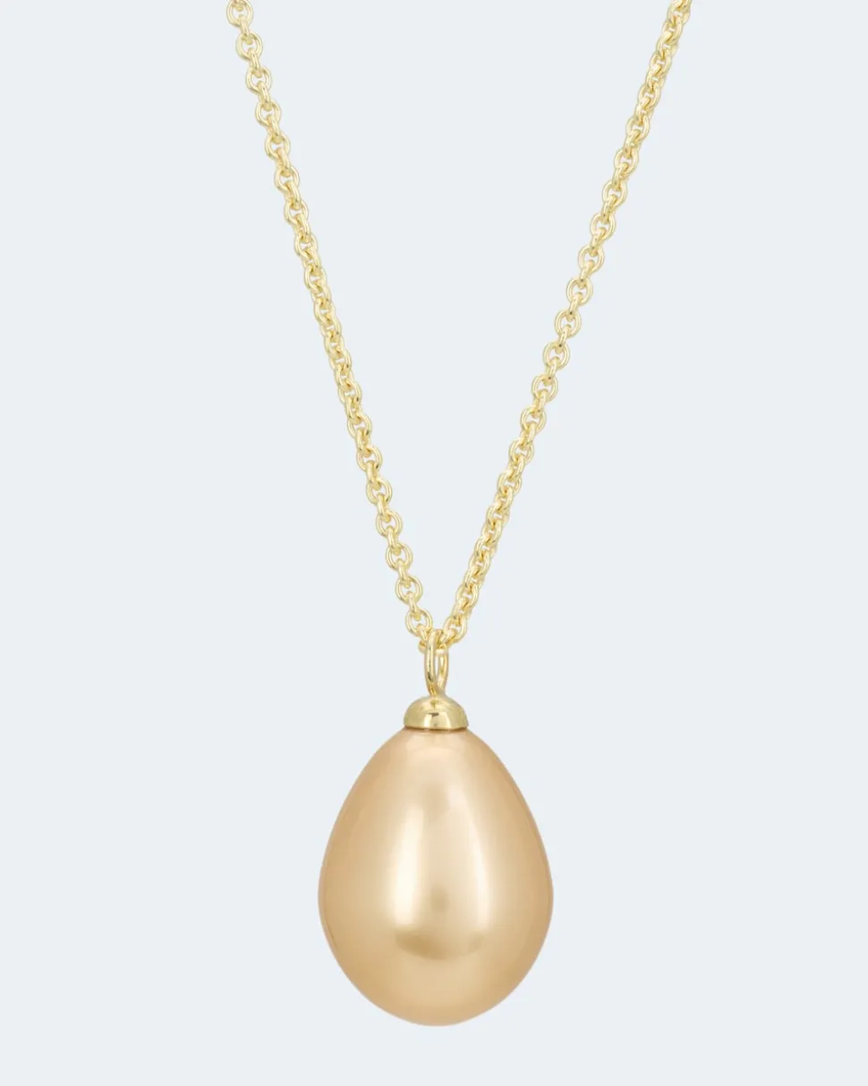 Kette + Anhänger mit MK-Perle 16 x 21mm