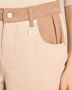 Kontrastdetail-Hose