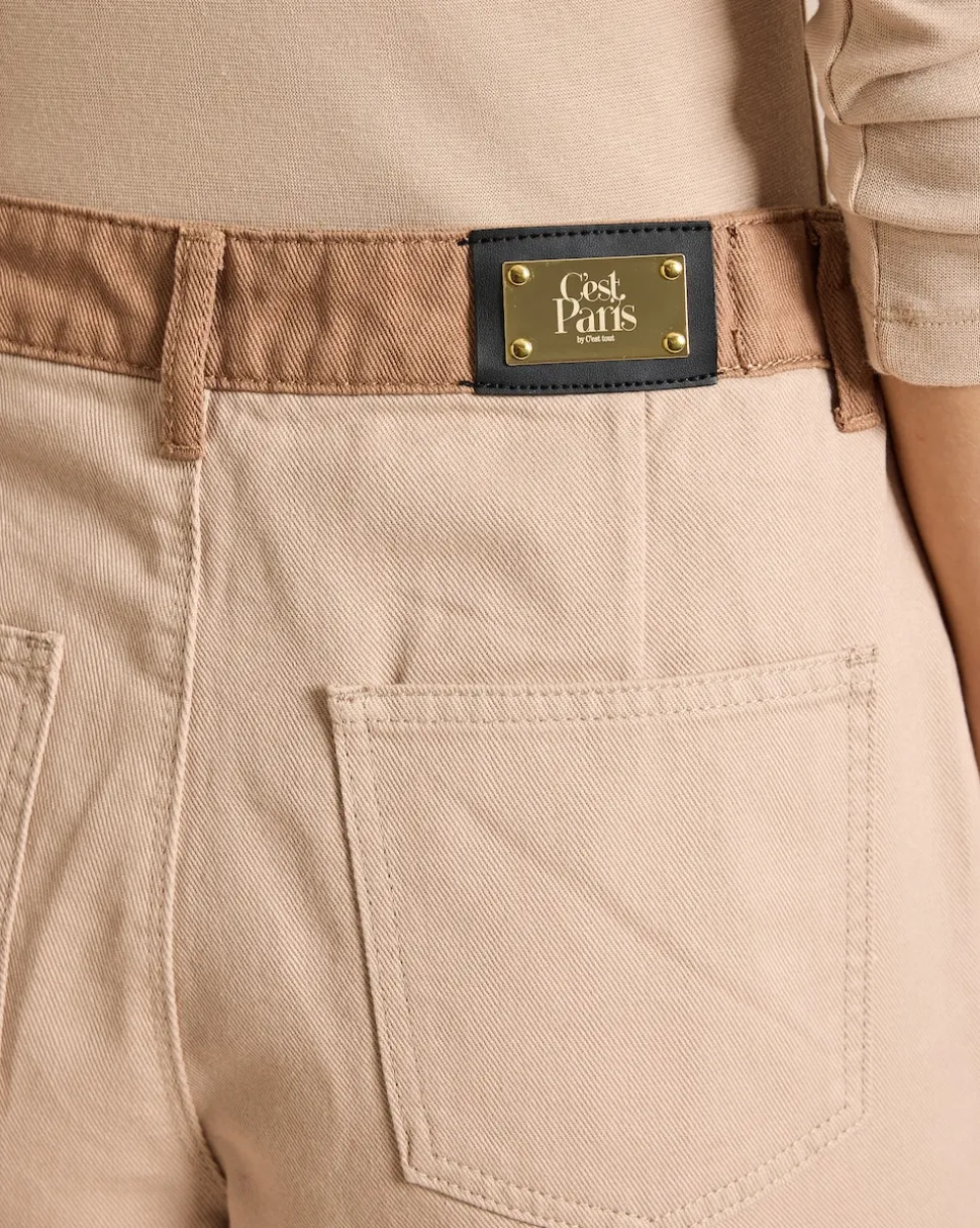 Kontrastdetail-Hose