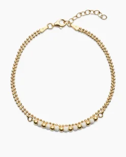 Kugelarmband mit diamantierten Kugeln