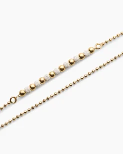Kugelarmband mit diamantierten Kugeln