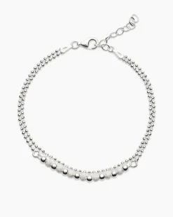 Kugelarmband mit diamantierten Kugeln