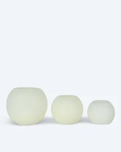 Kugelkerzen-Set, 3tlg.