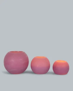 Kugelkerzen-Set, 3tlg.