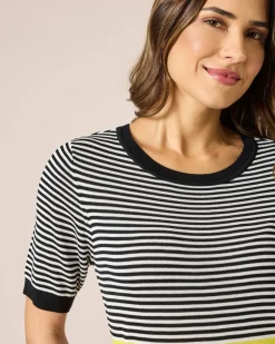 Kurzarmpullover aus Lyocell