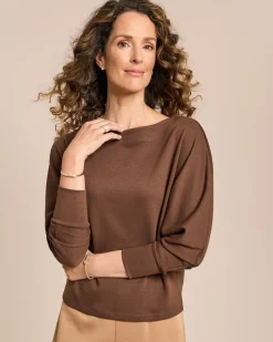 Kuschelshirt mit Fledermausarm