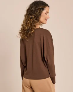 Kuschelshirt mit Fledermausarm