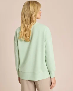 Langarm Shirt mit Zipperdetail