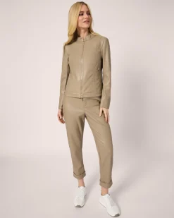 Lederimitat-Hose im Unidesign