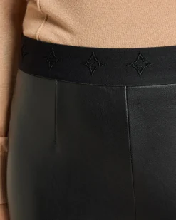 Lederimitathose mit Logo Bund