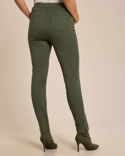 Lederimitathose mit Ponte di Roma