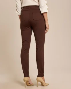 Lederimitathose mit Ponte di Roma