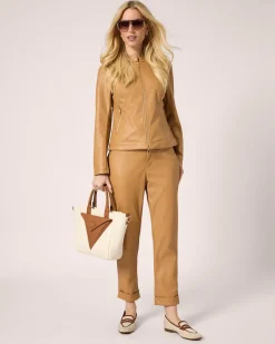 Lederimitat-Jacke im Unidesign