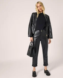 Lederimitat-Jacke im Unidesign