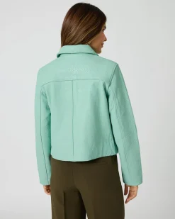 Lederjacke mit Fransen