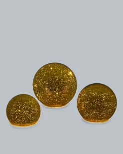 LED-Glaskugel Outdoor Twinkle, 3tlg.