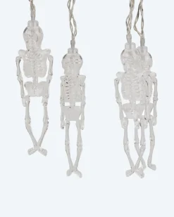 LED-Halloween-Lichterkette "Skeletti"