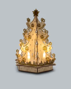 LED-Holzdekoration "Weihnachtsbaum"