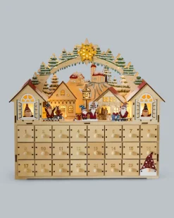 LED-Holzkalender Wichtel