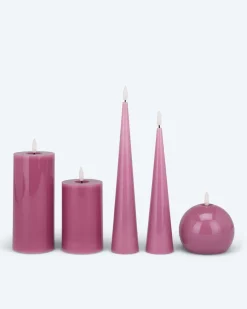LED-Kerzen-Mix Glossy, 5tlg.
