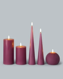 LED-Kerzen-Mix Glossy, 5tlg.