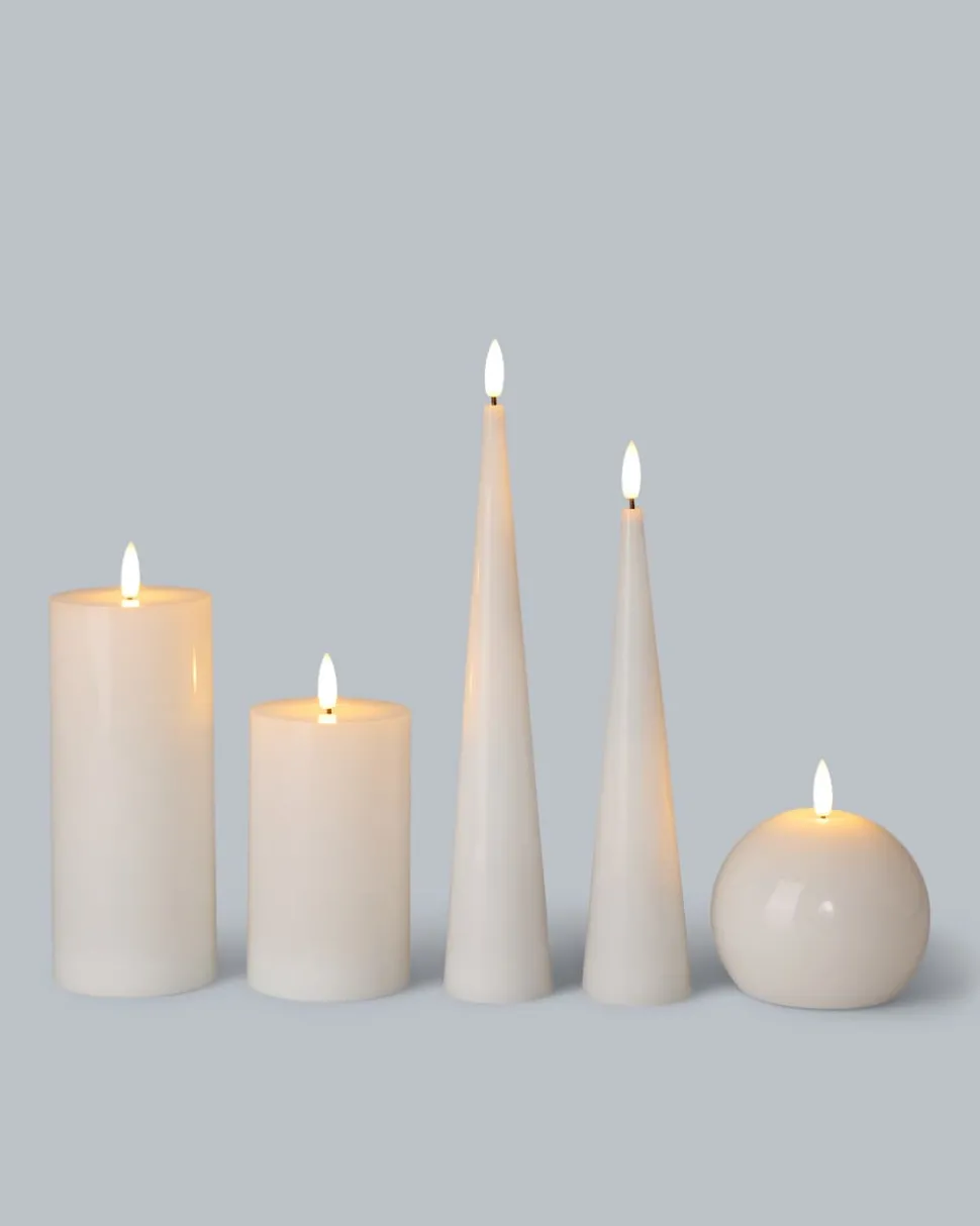 LED-Kerzen-Mix Glossy, 5tlg.
