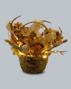 LED-Körbchen "Herbst Cottage"