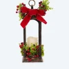 LED-Laterne mit Beeren-Deko