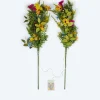 2 LED-Leuchtzweige "Blumen"
