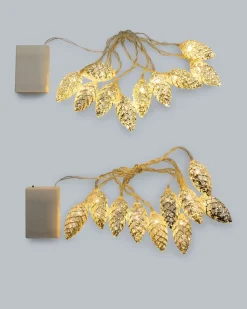 2 LED-Lichterketten "Tannenzapfen"