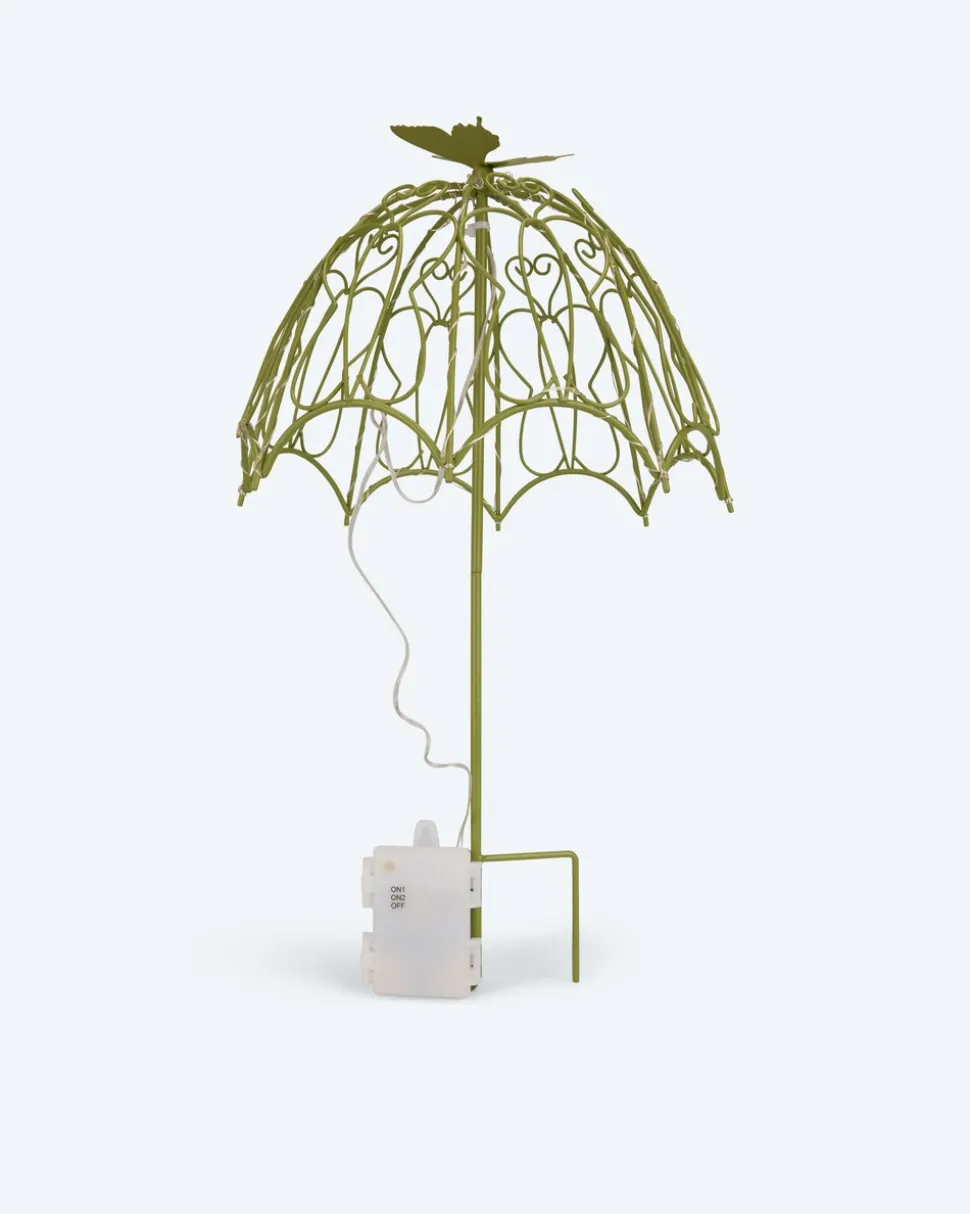LED-Outdoor-Gartenstecker "Schirm"