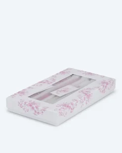 4 LED-Stabkerzen "floral" mit Geschenkbox