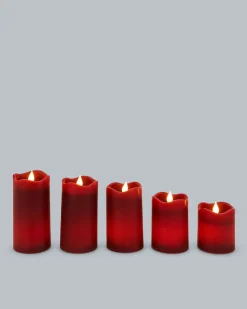 LED-Stumpenkerzen "Long Shine", 5tlg.