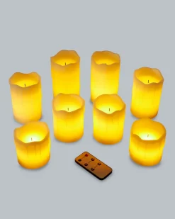 LED-Stumpenkerzen 8tlg.