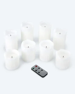 LED-Stumpenkerzen 8tlg.