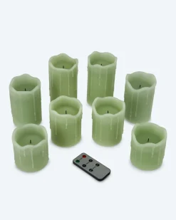 LED-Stumpenkerzen 8tlg.