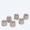 LED-Teelichter "Glitzer", 6tlg.