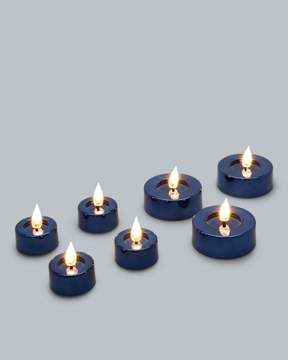 LED-Teelichter Shiny, 7tlg.