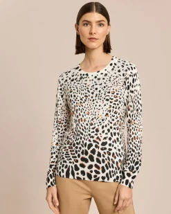 Leopullover mit Strass